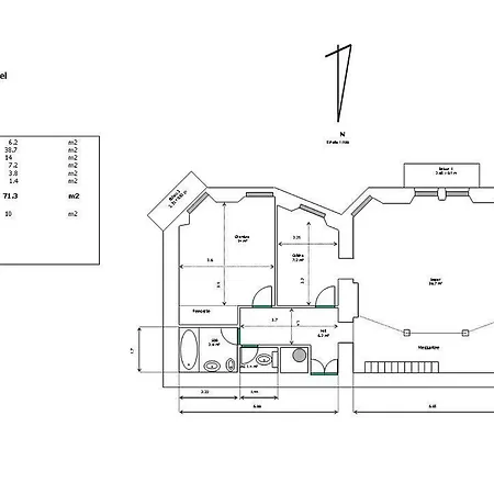 아파트 Ancient Italian Palace *